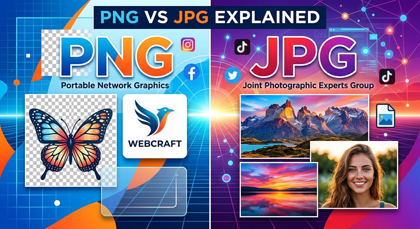 PNG vs JPG Explained — Which One to Use for Web and Social Media